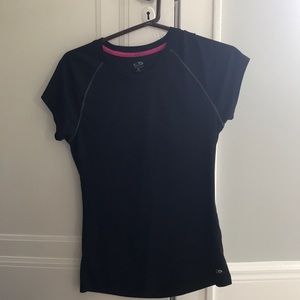 Black athletic shirt